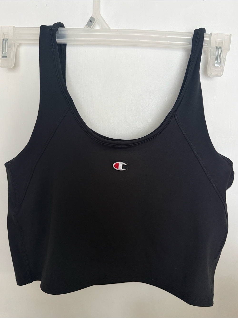 Champion Black Sports Bra with Center Logo